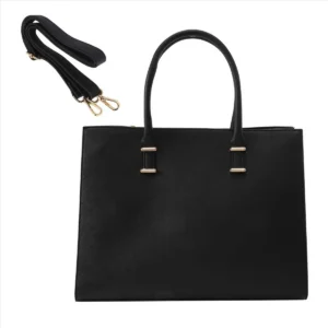 Zwarte Luna Executive Laptoptas met losse schouderband